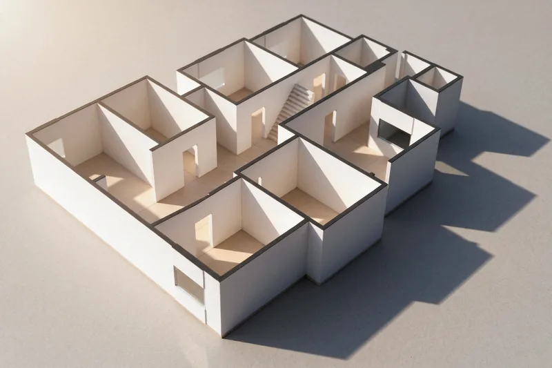 Existing-condition 3D model of a house built from the survey data