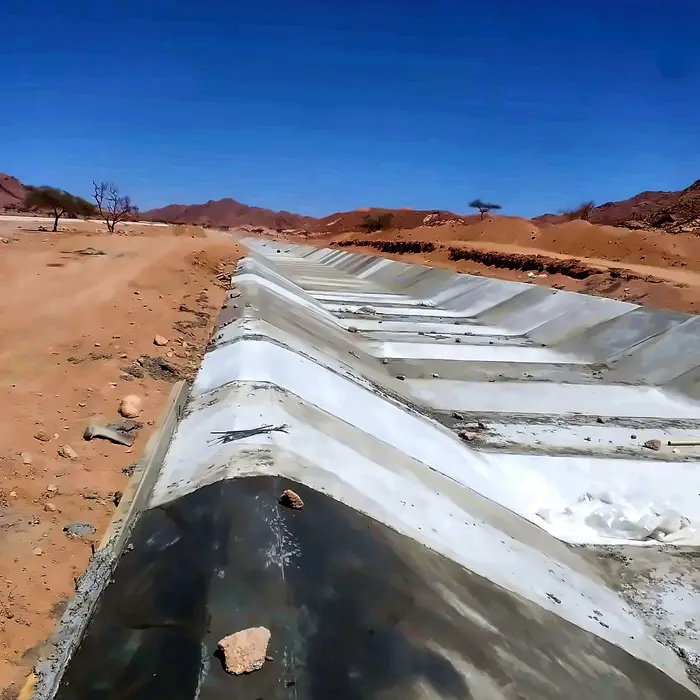 Channel concrete pour