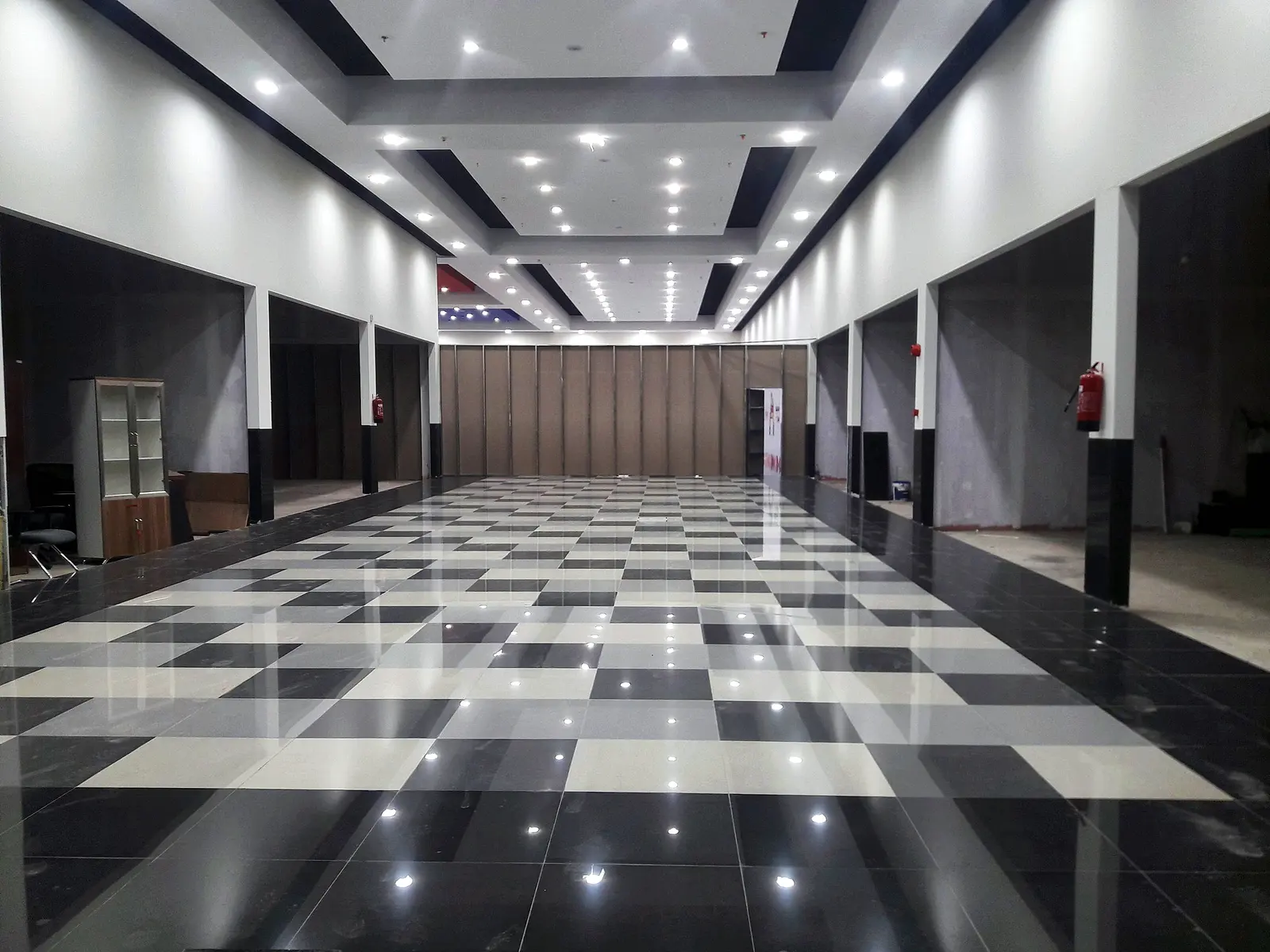 Hall after finishing and lighting