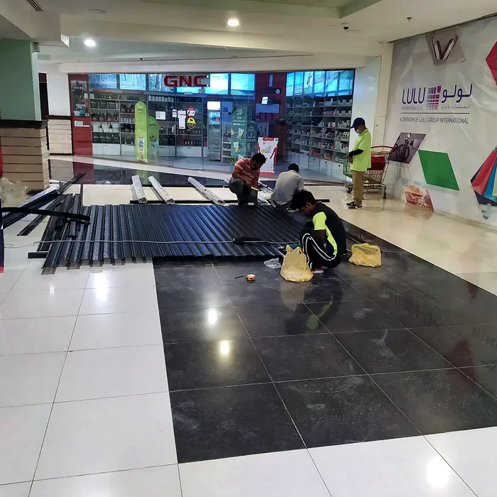Mall flooring works