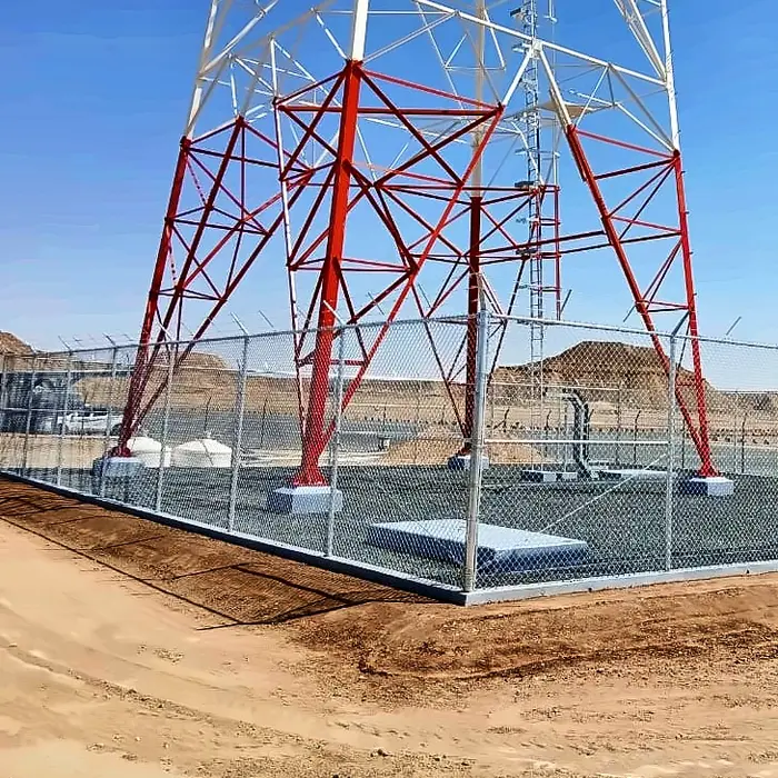 Tower compound fencing